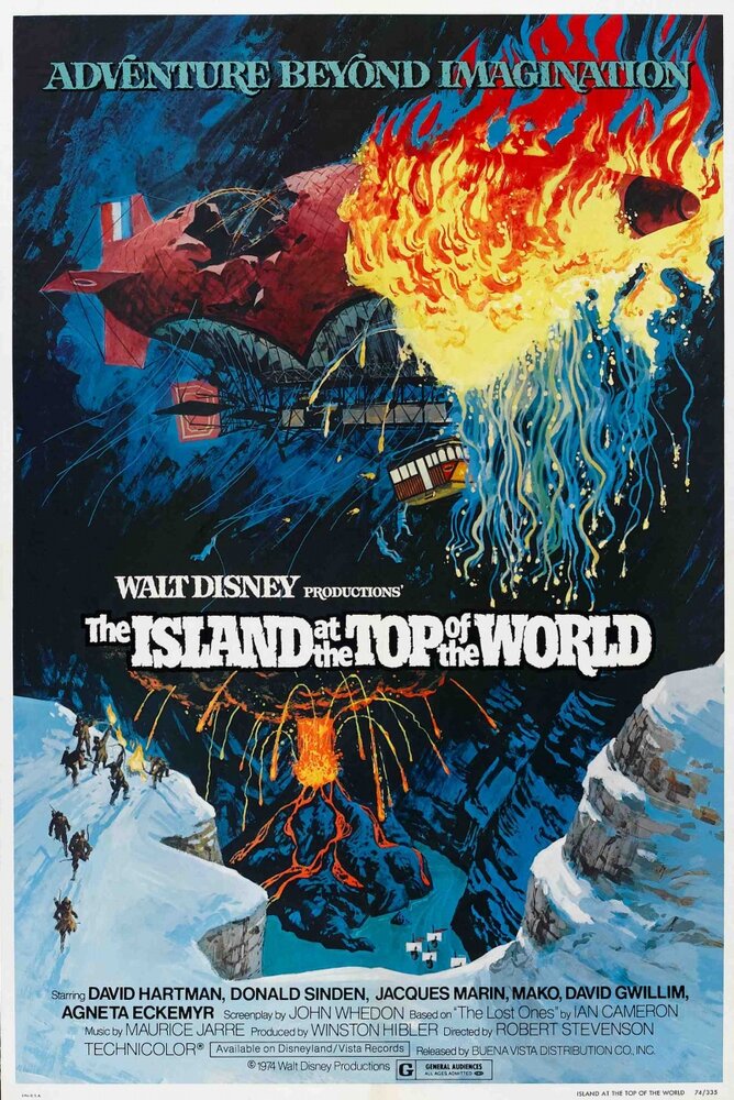 Остров на вершине мира (1974) постер