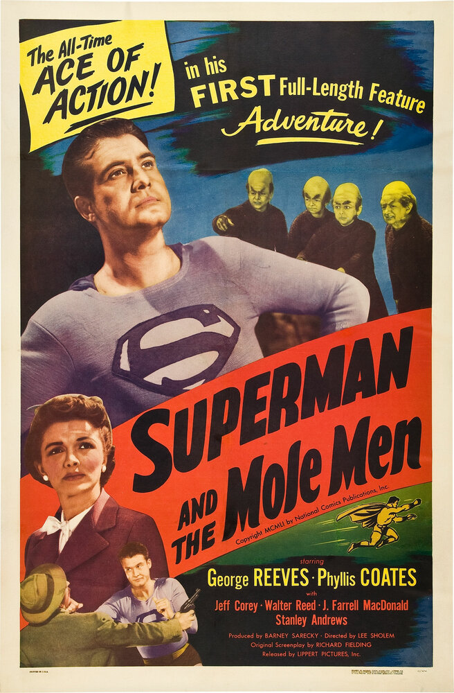 Супермен и люди-кроты (1951) постер